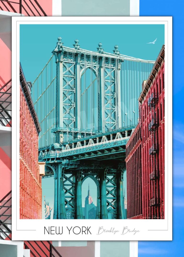 Foliove - Affiche New York – 50x70 cm (B2)
