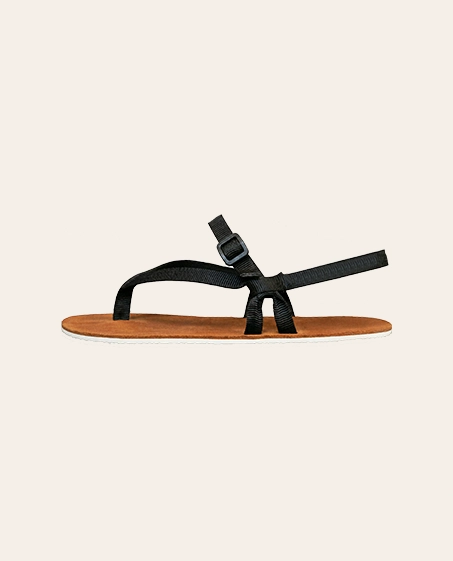 Couleur Tong - Sandales Cuir PIED NU Marron – 46-47