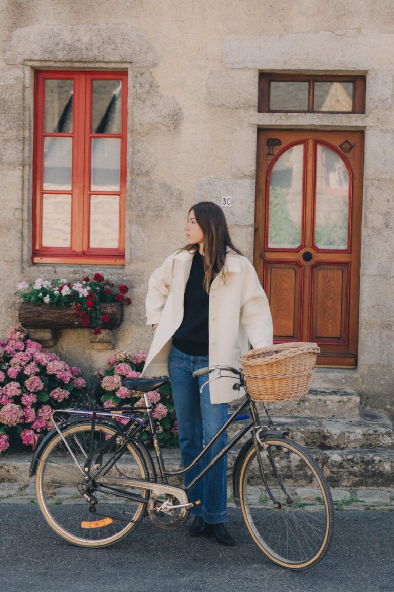 Le Minor - Manteau écru en laine et cachemire pour femme – XL