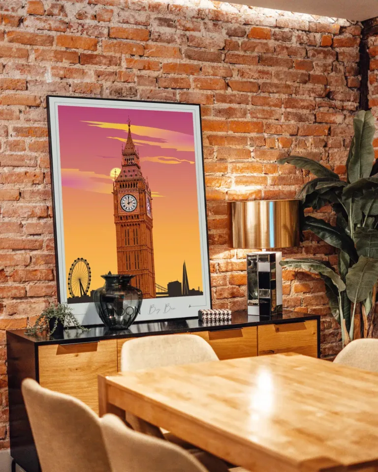 Foliove - Affiche Londres Big Ben – 50x70 cm (B2)