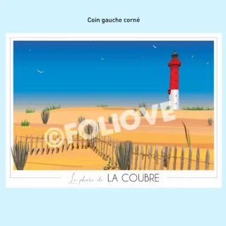 Affiche Phare de la Coubre (édition imparfaite 30x42cm) par la marque Foliove Foliove - Affiche Phare de la Coubre (édition imparfaite 30x42cm)