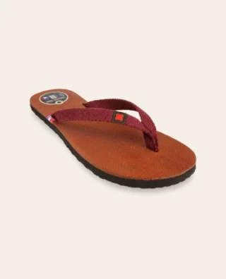Couleur Tong - Tong Cuir Tannage Végétal TIARE Bordeaux