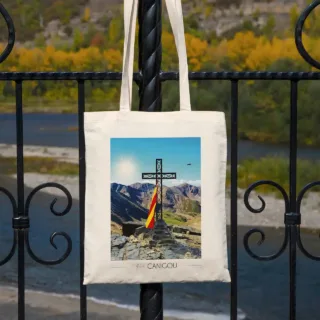 Tote Bag Pic du Canigou par la marque Foliove Foliove - Tote Bag Pic du Canigou