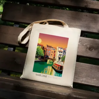Tote Bag Narbonne Pont des Marchands par la marque Foliove Foliove - Tote Bag Narbonne Pont des Marchands