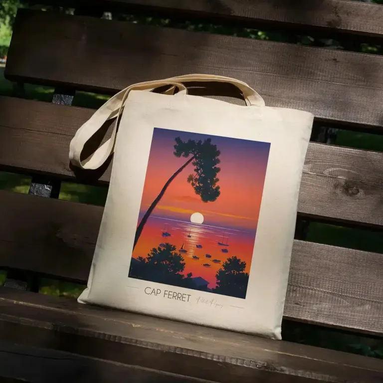 Foliove - Tote Bag Cap Ferret Petit Piquey