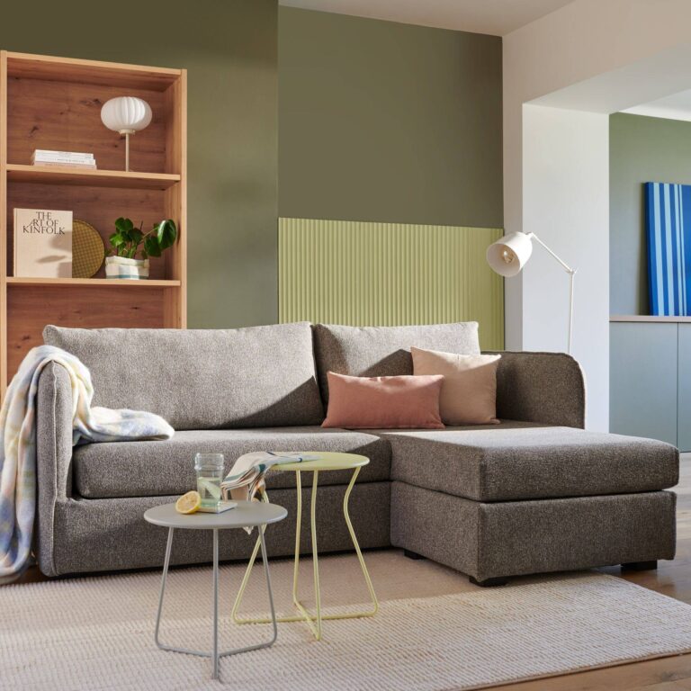 ESSENTIELS PAR CAMIF - Canapé d'angle réversible compact tissu Maël