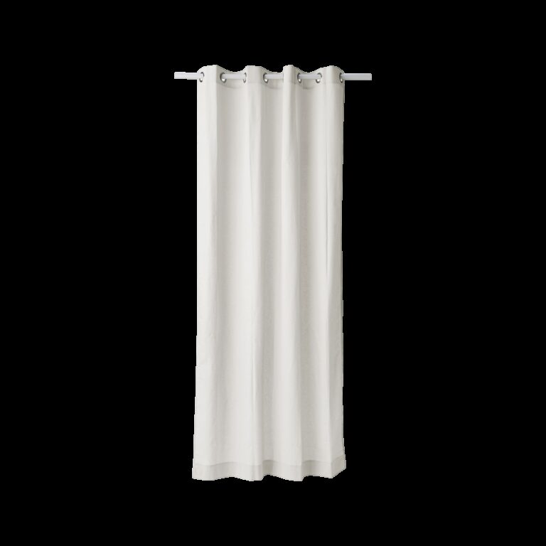 Web JPG 01 de linge de maison rideaux et voilage camif blanc coton lin valentine camif 100373242427 CAMIF SIGNATURE - Rideau coton lin Valentine