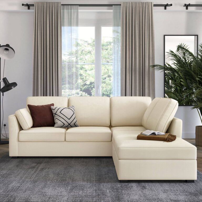 CAMIF SIGNATURE - Canapé d'angle réversible tissu coton déhoussable Marbella