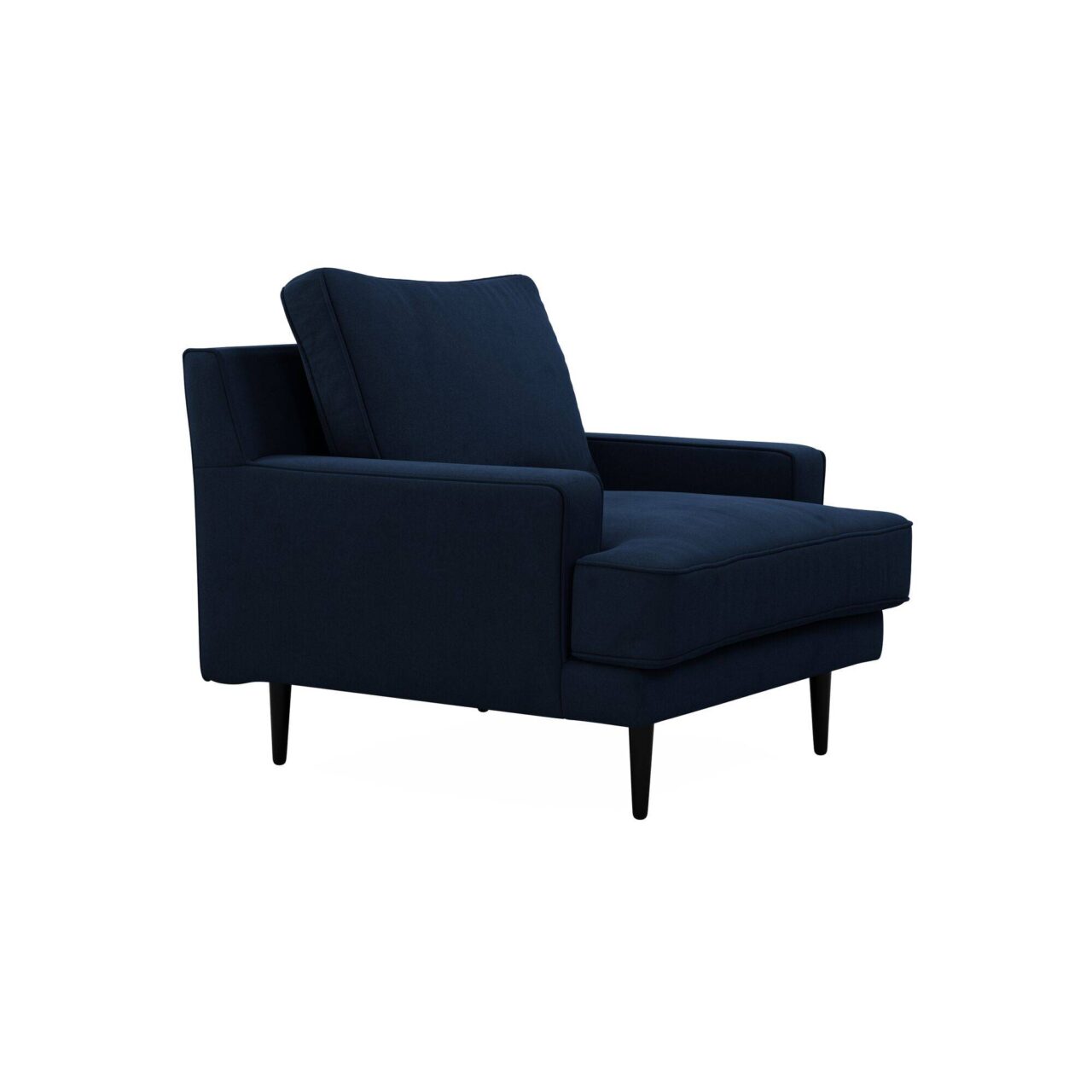 Web JPG 2D FAUTEUIL TISSU BLEU OPS OSCAR 10030988 CAMIF SIGNATURE - Fauteuil velours Oscar