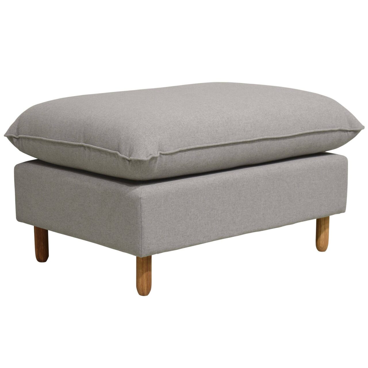 Web JPG 3D FAUTEUIL POUF GRIS POLE POSITION PORTIMO 10034252 ESSENTIELS PAR CAMIF - Repose-pieds tissu Portimo