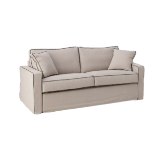 Canapé convertible coton/lin déhoussable Margot par la marque Camif Camif - Canapé convertible coton/lin déhoussable Margot