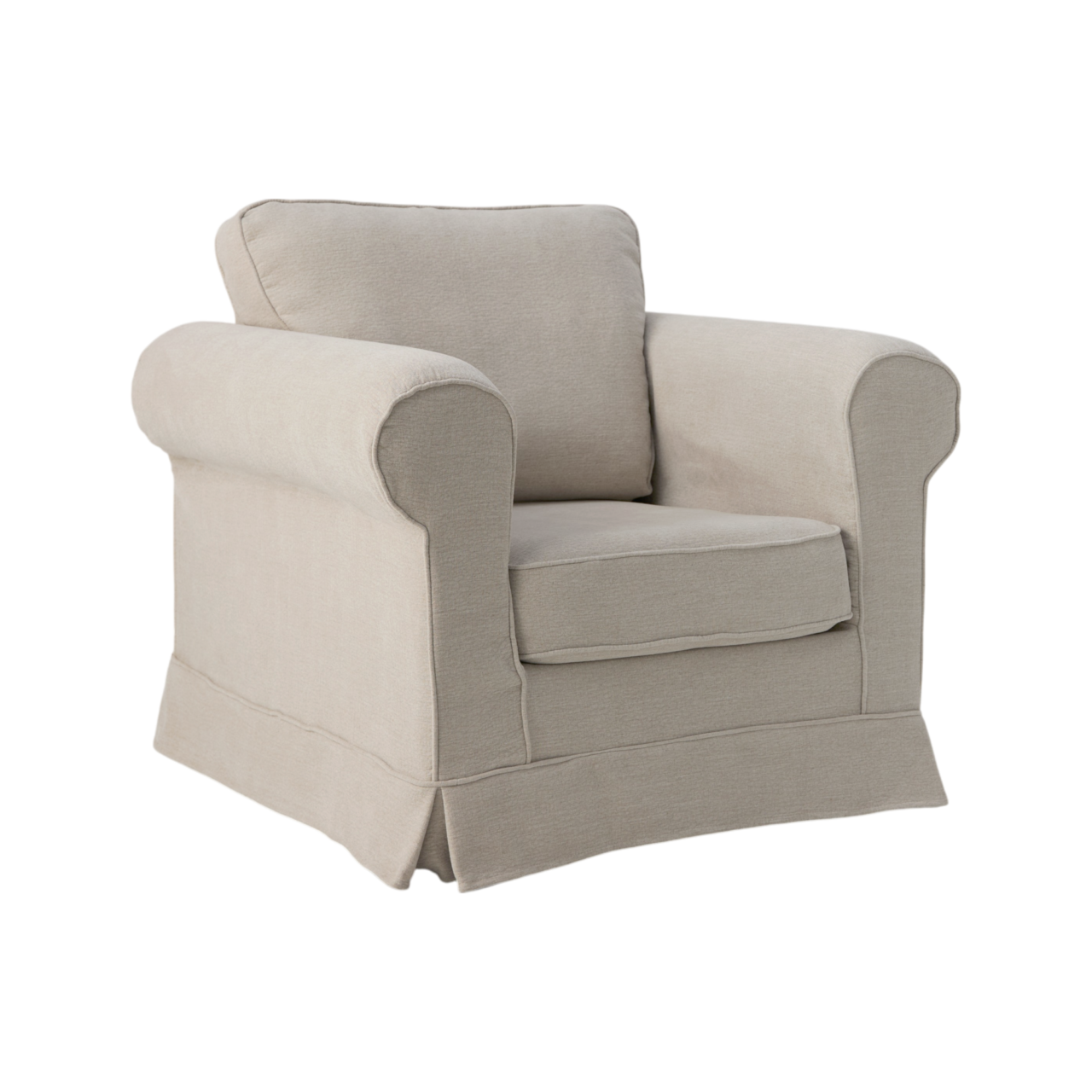 Web PNG 01 de canapes et fauteuils fauteuils niv inf n beige tissus naxos camif 100388033621 CAMIF SIGNATURE - Fauteuil tissu déhoussable Naxos