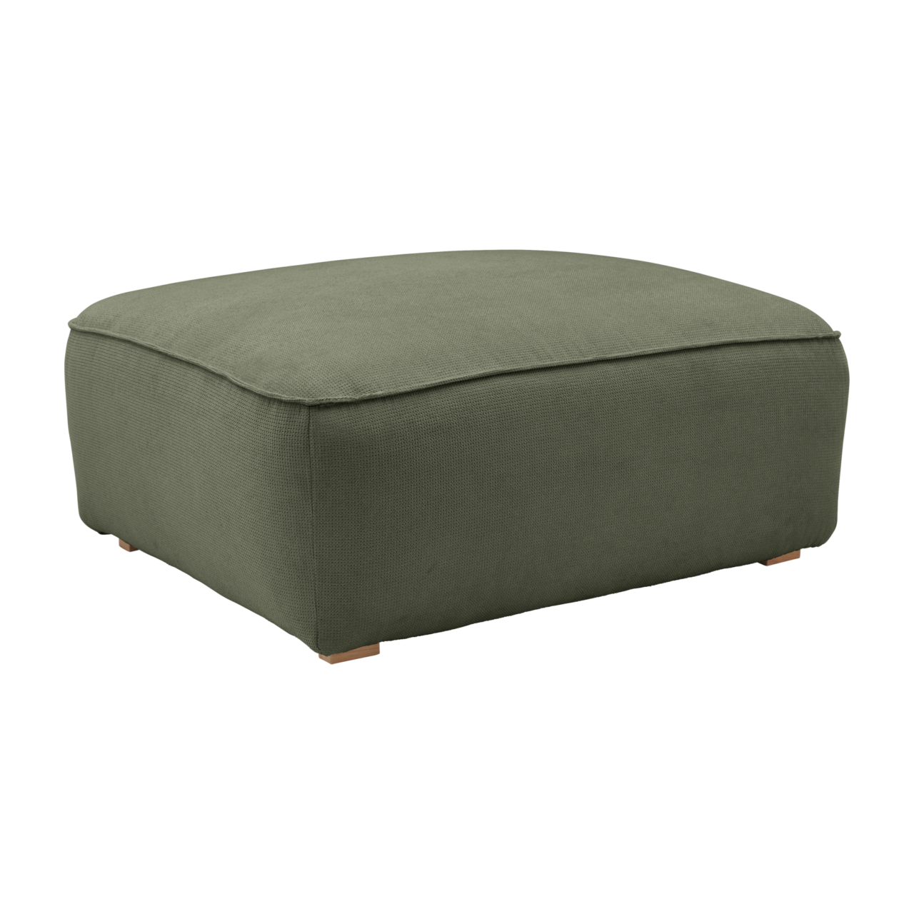 Web PNG 01 de canapes et fauteuils poufs et repose pieds n vert tissus otis camif 100384053274 CAMIF SIGNATURE - Grand pouf tissu Otis