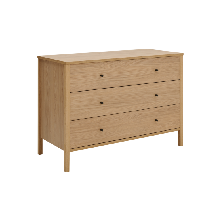 Web PNG 01 de chambres et dressing commodes bois clair bois simon sofamo camif 10037863 ESSENTIELS PAR CAMIF - Commode décor bois 3 tiroirs Simon