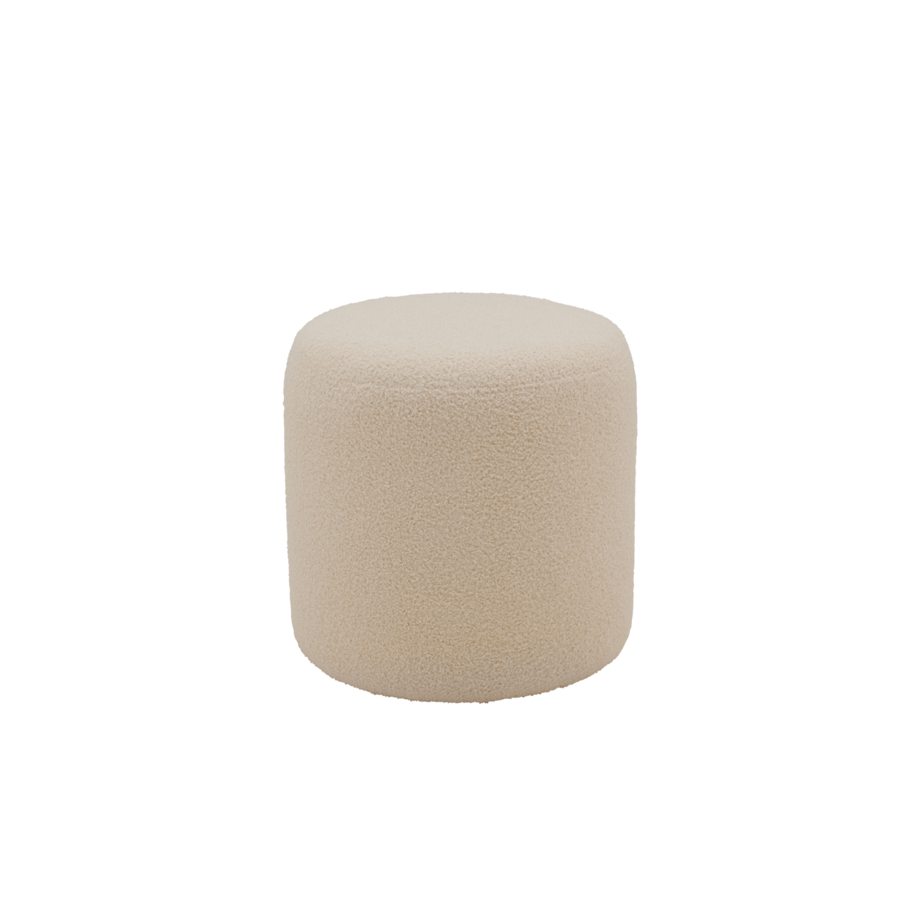 Web PNG 01 de fauteuils poufs et repose pieds beige tissus ome camif 100378782938 ESSENTIELS PAR CAMIF - Pouf bouclette 40 cm Ome