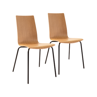 Lot de 2 chaises chêne Reda par la marque Camif Camif - Lot de 2 chaises chêne Reda
