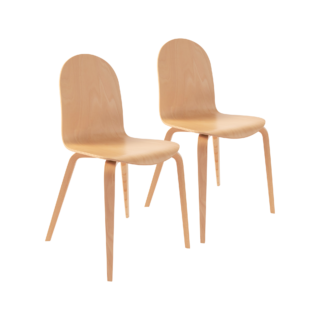 Lot de 2 chaises hêtre Riaz par la marque Camif Camif - Lot de 2 chaises hêtre Riaz