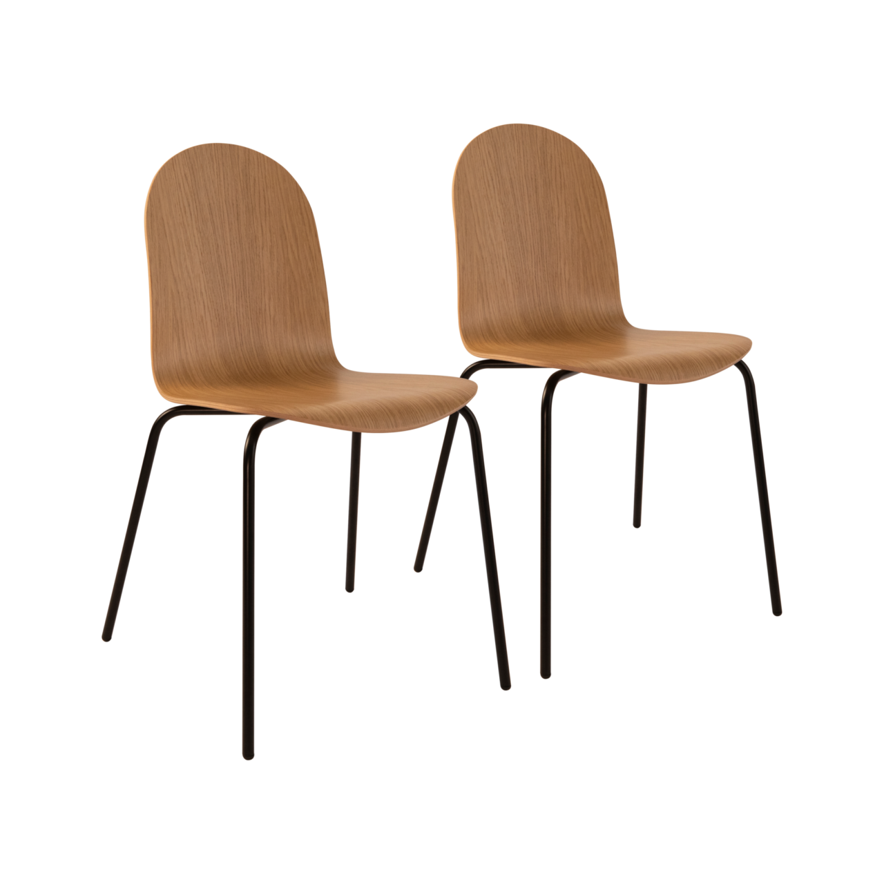 Web PNG 01 de meubles chaises n bois clair bois riaz n 10032931 CAMIF SIGNATURE - Lot de 2 chaises chêne Riaz