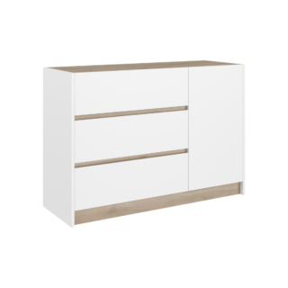 Commode 3 tiroirs décor bois Palerme par la marque Camif Camif - Commode 3 tiroirs décor bois Palerme