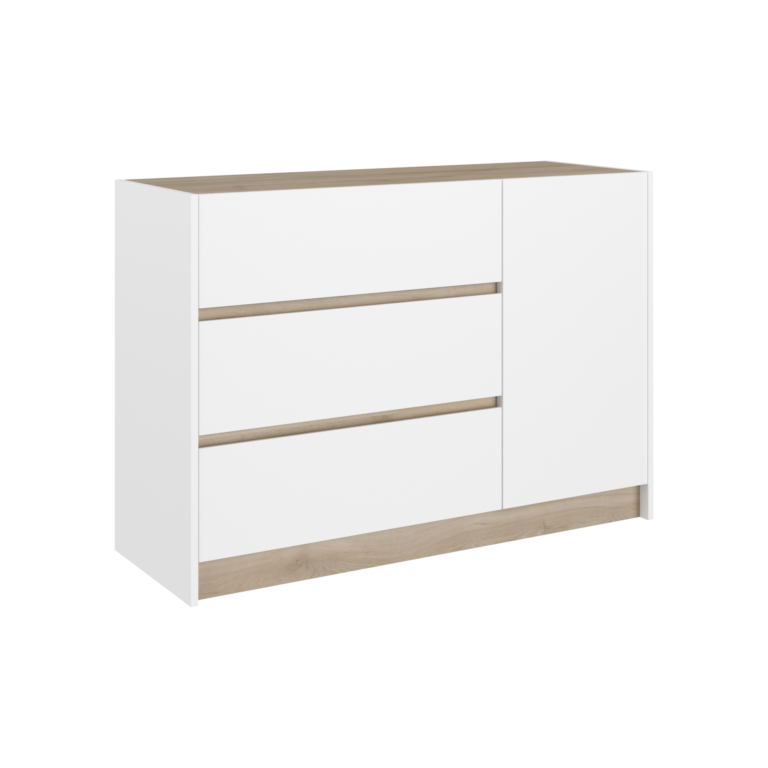 Web PNG 01 de meubles commodes camif blanc bois palerme n 10038185 ESSENTIELS PAR CAMIF - Commode 3 tiroirs décor bois Palerme