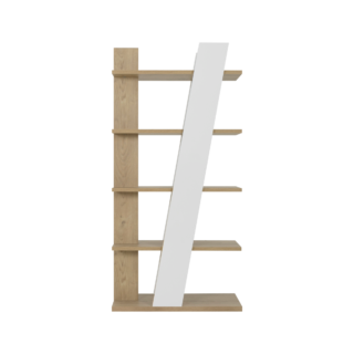 Camif - Etagère décor bois et blanc Gustave