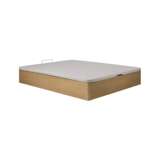 Lit coffre décor bois Simon par la marque Camif Camif - Lit coffre décor bois Simon
