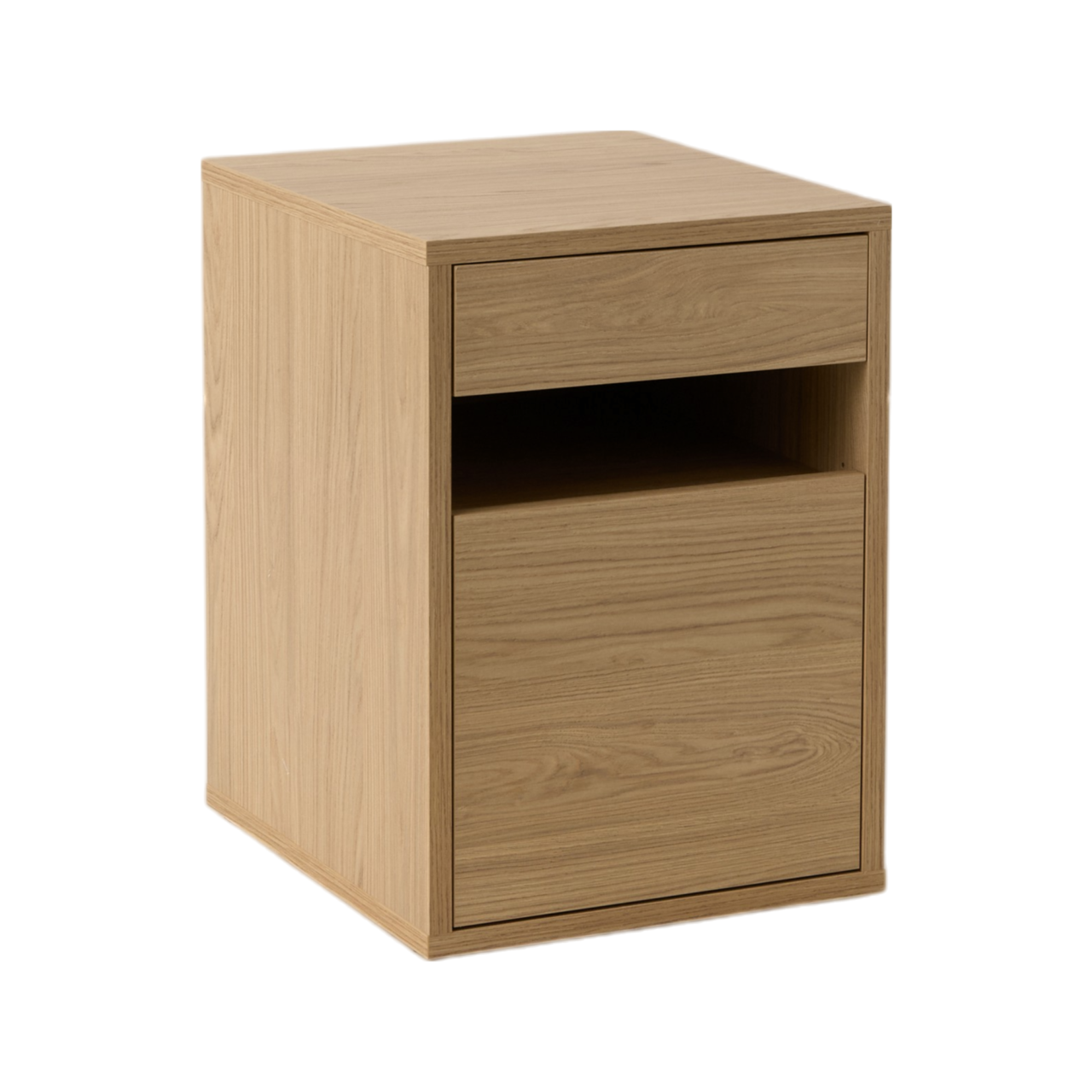 ESSENTIELS PAR CAMIF - Caisson de bureau décor bois 1 tiroir 1 porte Simon