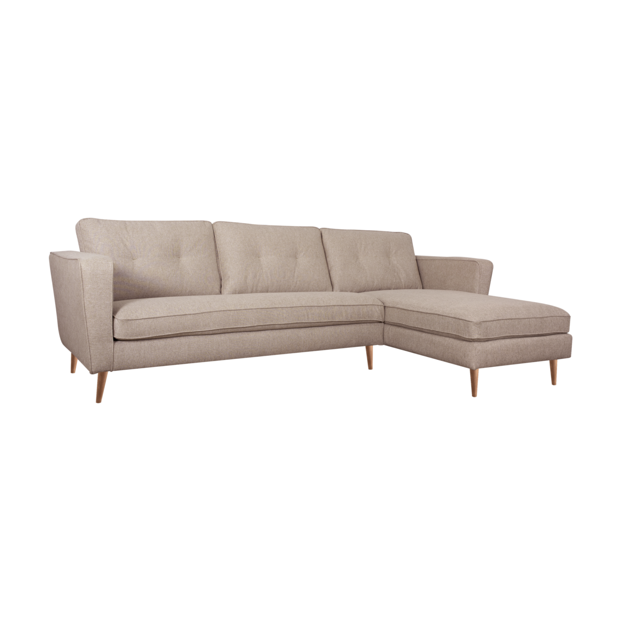 ESSENTIELS PAR CAMIF - Canapé d'angle tissu Ondine