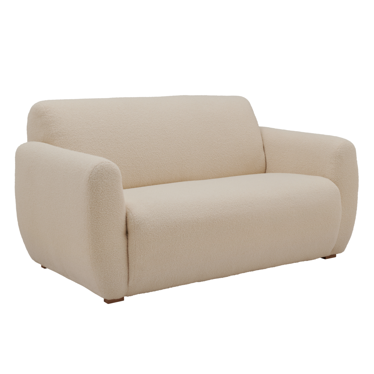 Web PNG 02 de canapes canapes droits beige tissus ome camif 100378171753 CAMIF SIGNATURE - Canapé bouclette Ome