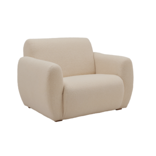 Fauteuil bouclette Ome par la marque Camif Camif - Fauteuil bouclette Ome