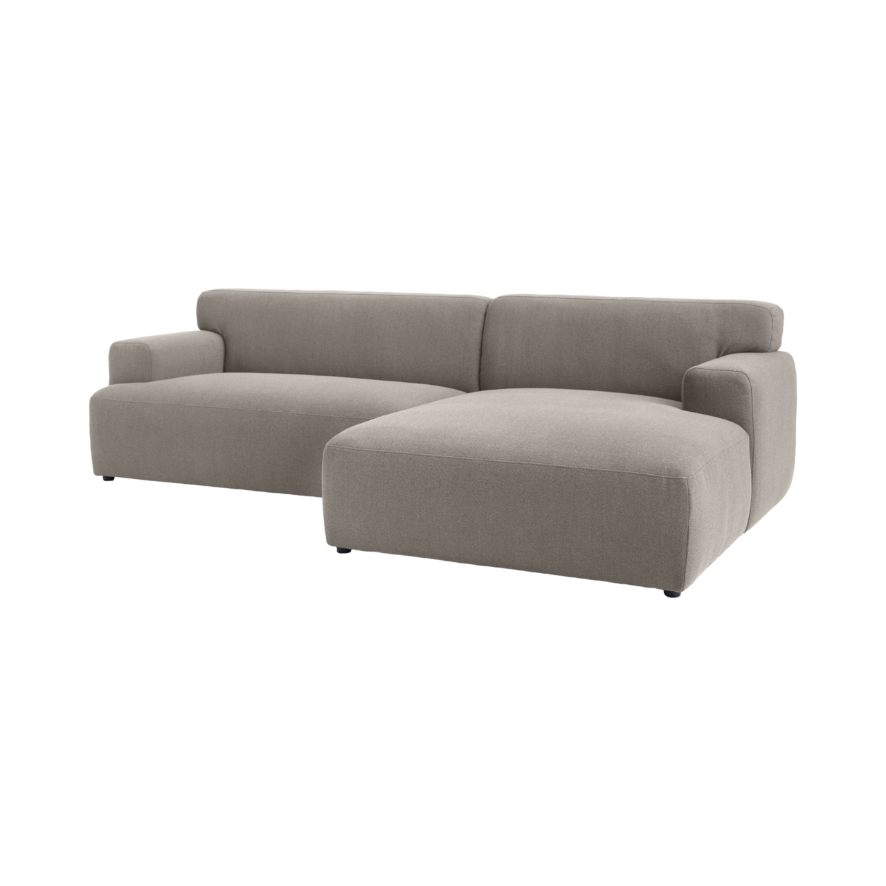 Web PNG 02 de canapes et fauteuils canapes d angle droit camif gris tissus pavel camif 100381411790 CAMIF SIGNATURE - Canapé d'angle tissu Pavel
