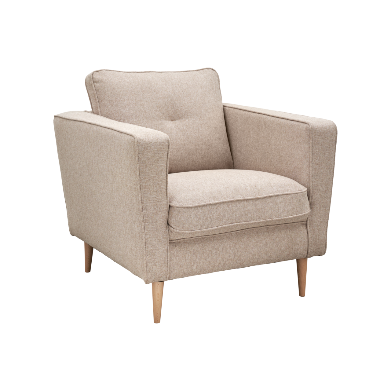 ESSENTIELS PAR CAMIF - Fauteuil tissu Ondine