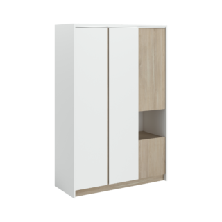 Armoire 4 portes décor bois Palerme par la marque Camif Camif - Armoire 4 portes décor bois Palerme