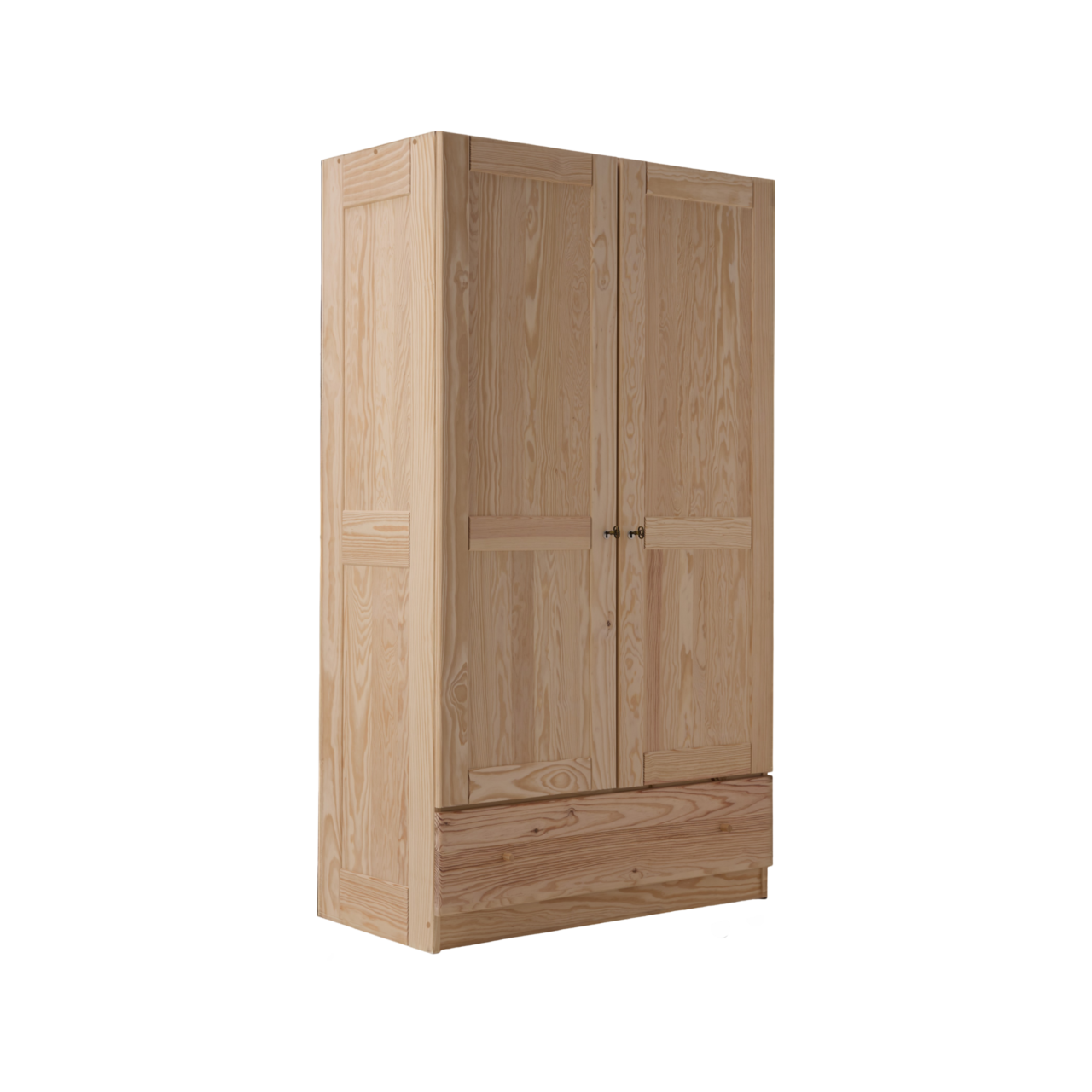 CAMIF SIGNATURE - Armoire bois massif 2 portes 1 tiroir Iris