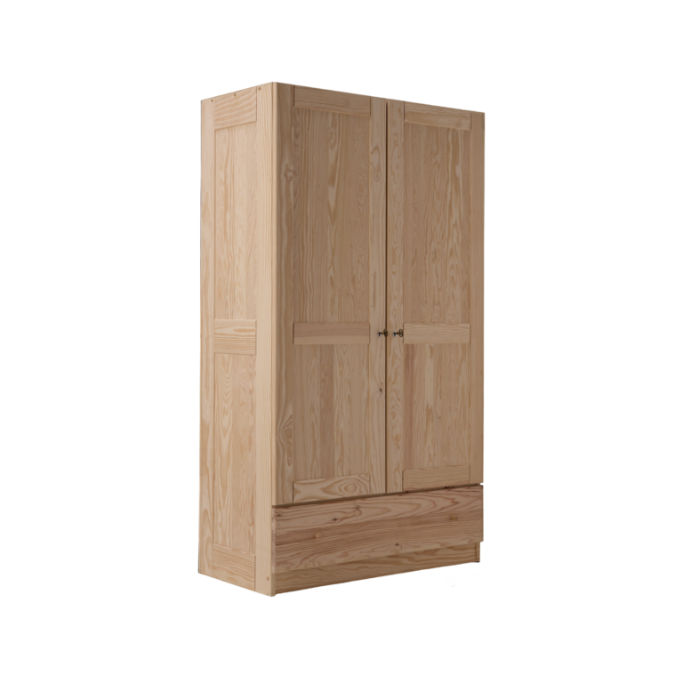 CAMIF SIGNATURE - Armoire bois massif 2 portes 1 tiroir Iris