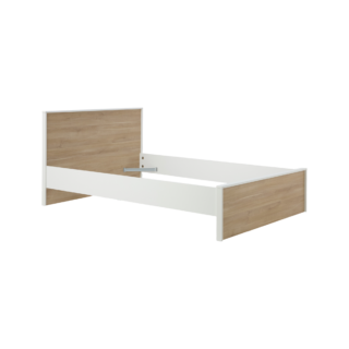 Lit avec tiroir de rangement en option décor bois Palerme par la marque Camif Camif - Lit avec tiroir de rangement en option décor bois Palerme