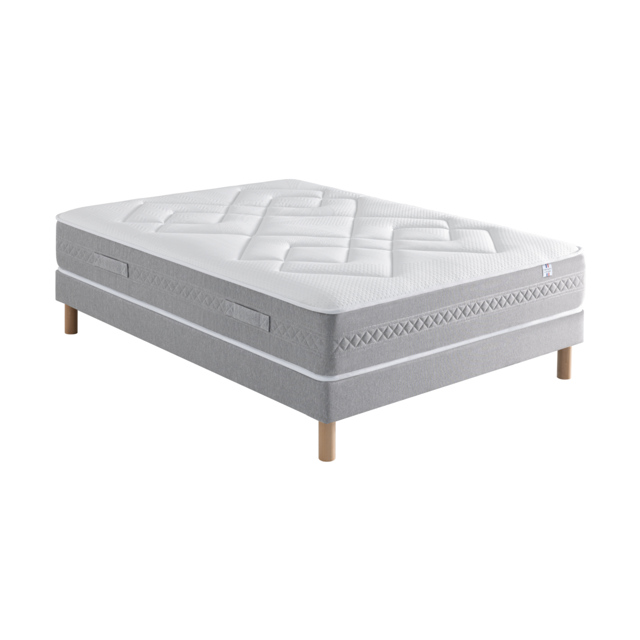 Web PNG 06 de ensembles literie ensembles matelas et sommier blanc polyester clemence 2 n 100322017570 COSI PAR CAMIF - Ensemble Clémence et Charlotte