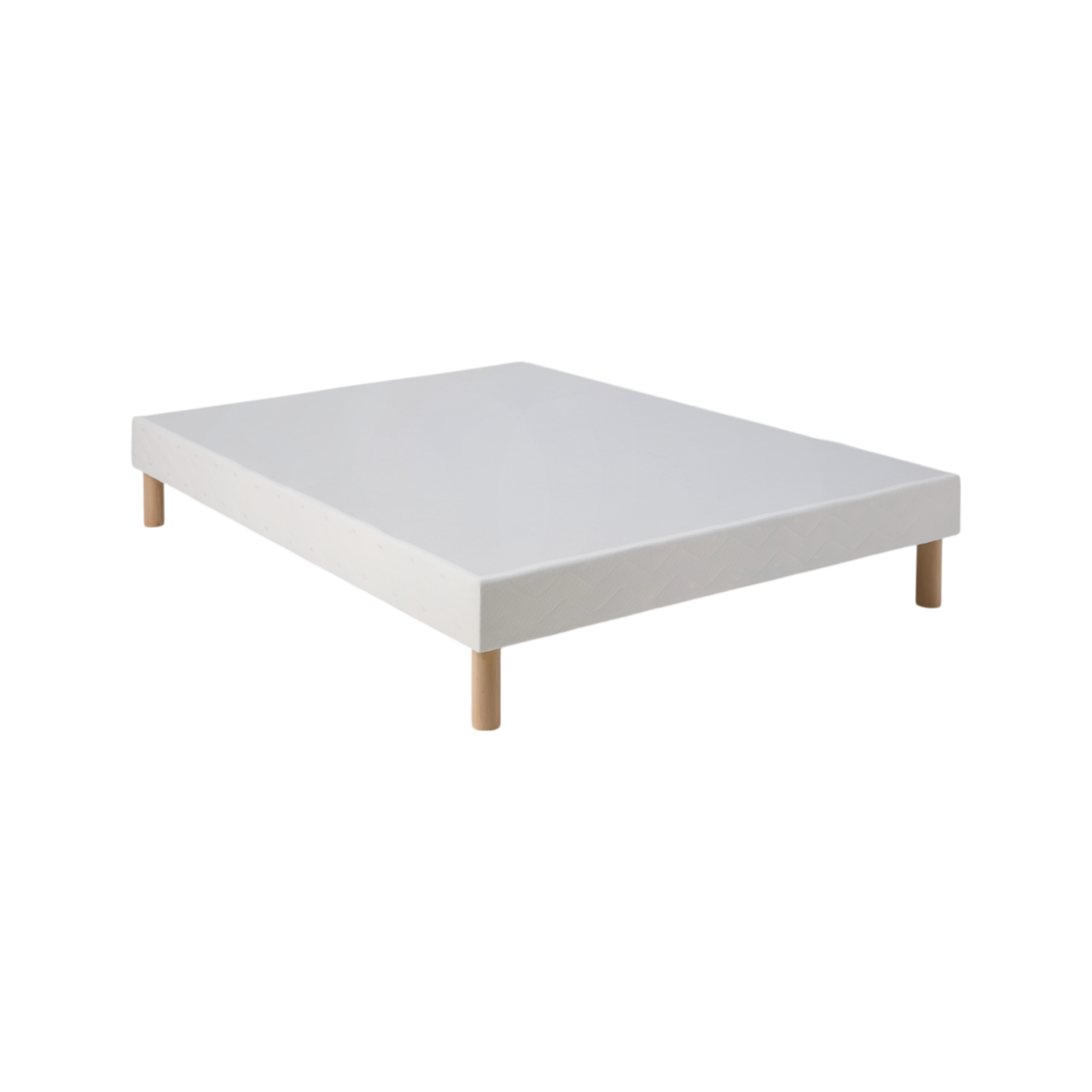 Web PNG 07 de literie sommiers tapissiers camif blanc bois milan camif 100382812861 ESSENTIELS PAR CAMIF - Sommier tapissier 15 cm Milan