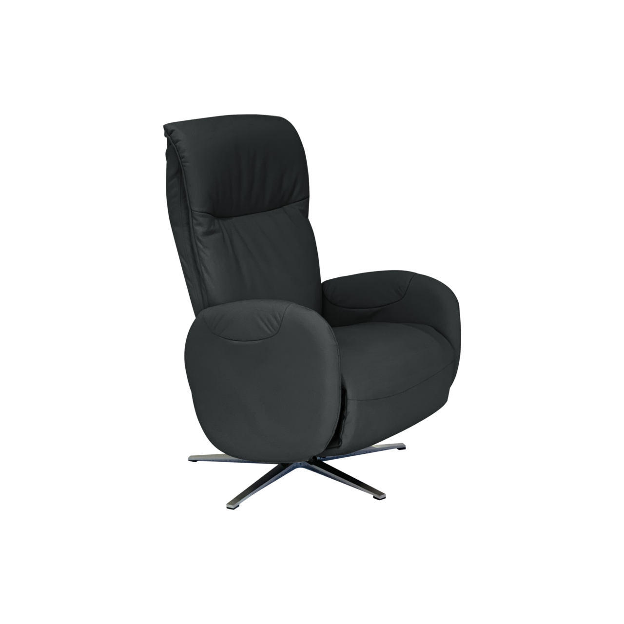Web PNG 08 de canapes et fauteuils fauteuils relax n noir cuir charlie n 10037796 CAMIF SIGNATURE - Fauteuil relax manuel cuir Charlie