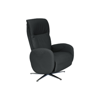 Fauteuil relax manuel cuir Charlie par la marque Camif Camif - Fauteuil relax manuel cuir Charlie