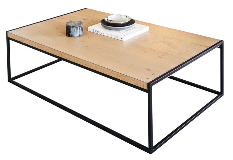 Web PNG 1D TABLE BASSE MADDIE 10033406 CAMIF SIGNATURE - Table basse bois et métal Maddie