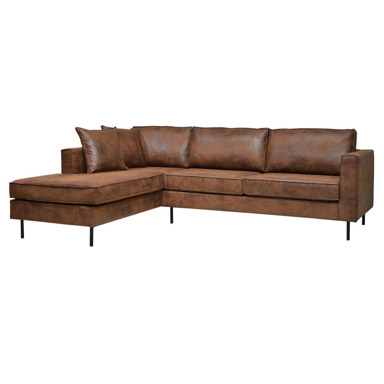 Web PNG 2D CANAPE TISSU 2 4 PLACES MARRON POLEPOSITION PITTSBURGH 100254471013 CAMIF SIGNATURE - Canapé d'angle microfibre aspect cuir vieilli Pittsburgh