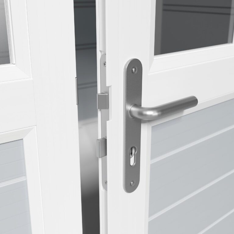 Grosfillex B2C - Abri de jardin 11 m² gris clair Déco – Blanc - gris