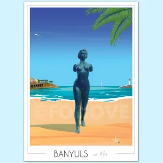 Affiche Banyuls sur Mer Maillol par la marque Foliove Foliove - Affiche Banyuls sur Mer Maillol