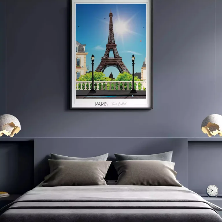 Foliove - Affiche Paris Tour Eiffel - Jour – 50x70 cm (B2)