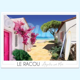 Affiche Plage du Racou – Argelès sur Mer par la marque Foliove Foliove - Affiche Plage du Racou – Argelès sur Mer