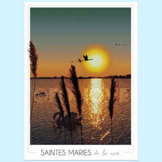 Affiche Camargue Saintes-Maries-de-la-mer par la marque Foliove Foliove - Affiche Camargue Saintes-Maries-de-la-mer