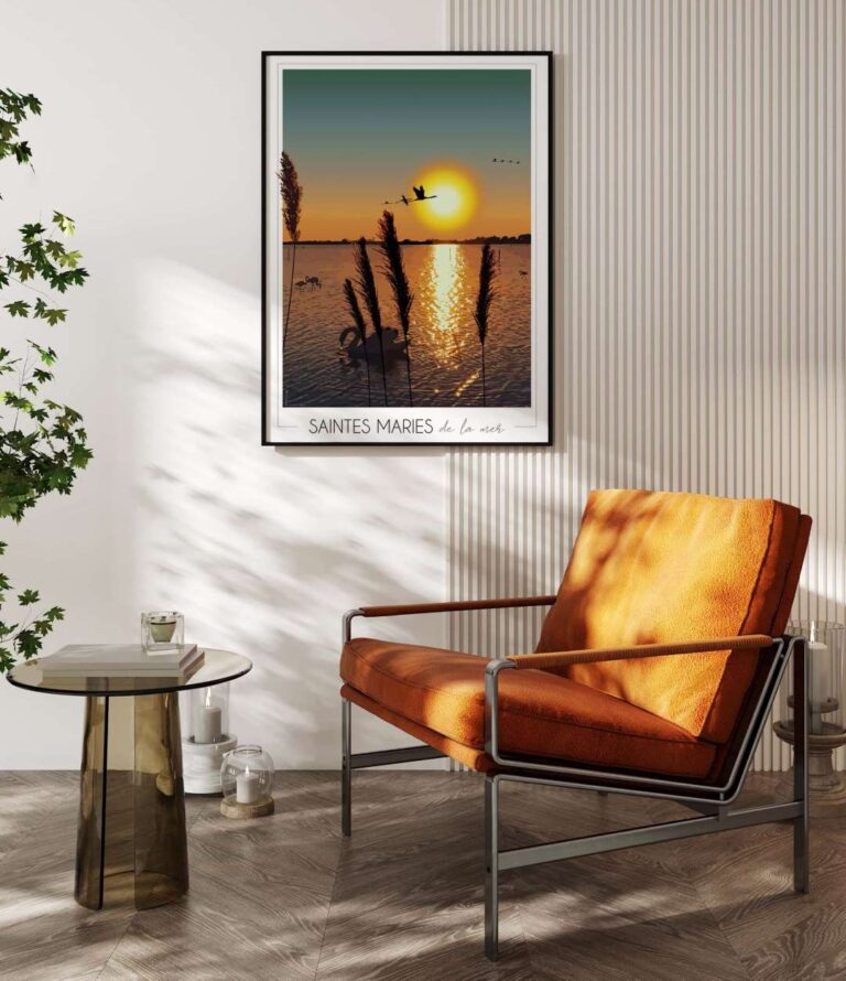Foliove - Affiche Camargue Saintes-Maries-de-la-mer – 50x70 cm (B2)