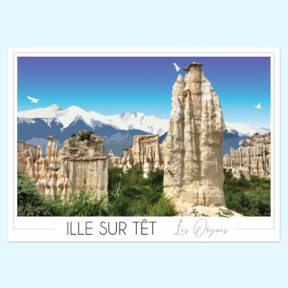 Affiche Orgues d’Ille sur Têt par la marque Foliove Foliove - Affiche Orgues d’Ille sur Têt