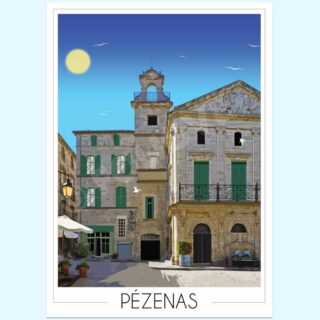 Affiche de Pézenas par la marque Foliove Foliove - Affiche de Pézenas